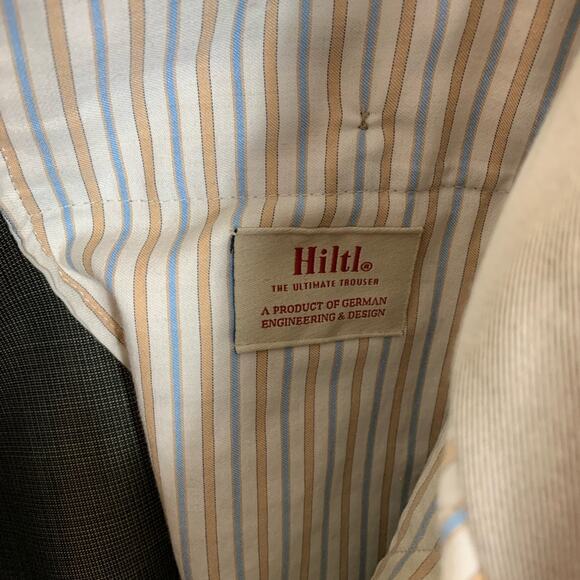 Hiltl New Wool Trousers Men's Size 34x33 Business Office Pants - Picture 8 of 9